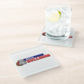 Mason Bulldogs #3 Glasuntersetzer (Schrägansicht)