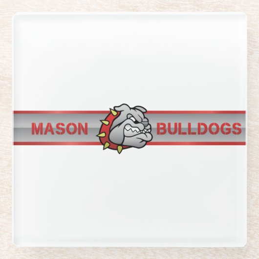 Mason Bulldogs #4 Glasuntersetzer (Vorderseite)