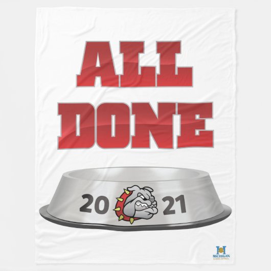 Mason Bulldogs #7 Fleecedecke (Vorderseite)