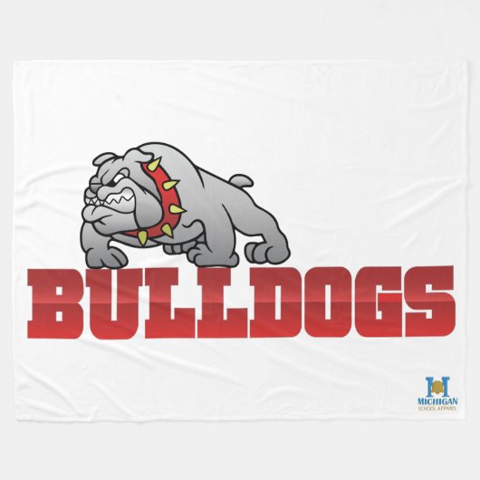 Mason Bulldogs #8 Fleecedecke (Vorderseite (Horizontal))
