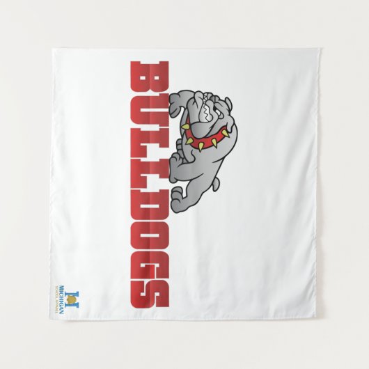 Mason Bulldogs #8 Wandteppich (Vorderseite (Horizontal))