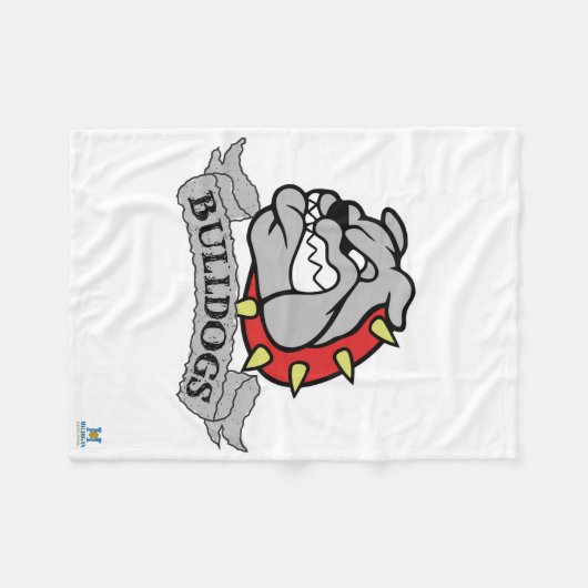 Mason Bulldogs Fleecedecke (Vorderseite (Horizontal))