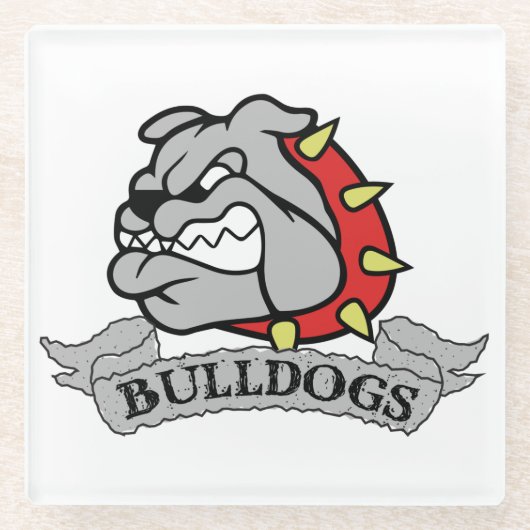 Mason Bulldogs Glasuntersetzer (Vorderseite)