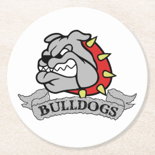 Mason Bulldogs Runder Pappuntersetzer