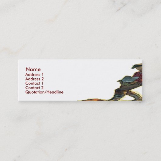 Mason Business Card Mini Visitenkarte (Vorderseite)