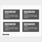 Mason Definition Sticker (Blatt)