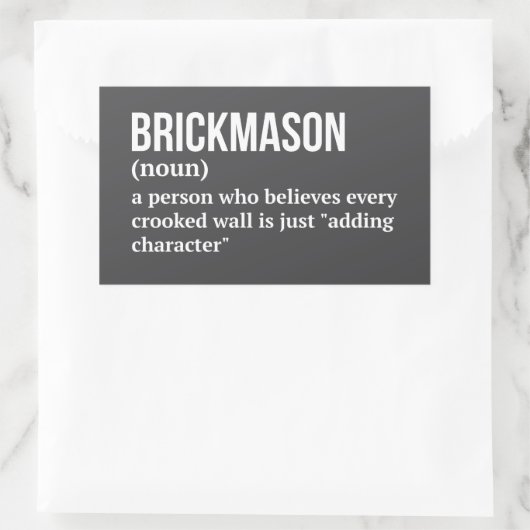Mason Definition Sticker (Tasche)