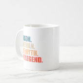 Mason der Mann der Mythos die Legende Kaffeetasse (Vorderseite Links)
