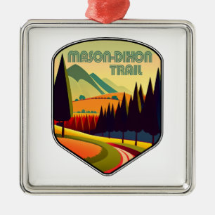 Mason-Dixon-Trail-Farben Ornament Aus Metall