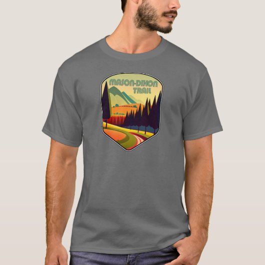 Mason-Dixon-Trail-Farben T-Shirt (Vorderseite)