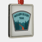 Mason-Dixon Trail Ornament Aus Metall (Rechts)