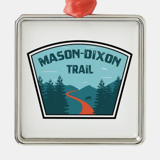 Mason-Dixon Trail Ornament Aus Metall (Vorne)