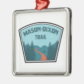 Mason-Dixon Trail Ornament Aus Metall (Links)