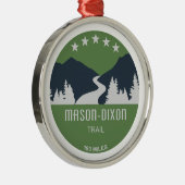 Mason-Dixon Trail Ornament Aus Metall (Rechts)