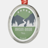 Mason-Dixon Trail Ornament Aus Metall (Links)