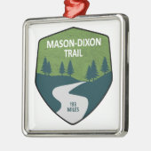 Mason-Dixon Trail Ornament Aus Metall (Links)