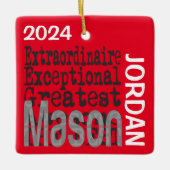 Mason Extraordinaire CUSTOM Keramikornament (Vorderseite)