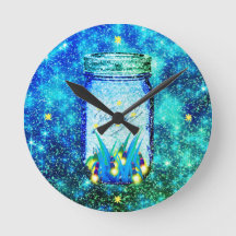 Mason-Glas-Blitzfehler glühend glühend