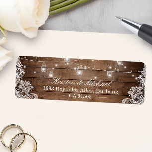 Mason-Glas-Lichterkette Rustikal Landhaus Holz Spi