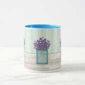 Mason-Glas mit Veilchen-Tasse Tasse (Zentrum)
