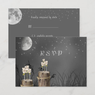 Mason-Glas Vollmond Helle Sterne Schiefertafel  RSVP Karte