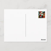 Mason-Glas Weihnachtsmann Postkarte (Rückseite)