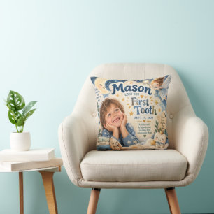 Mason hat den ersten Zahn verloren - personalisier Kissen