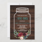 Mason Jar alter Stall bevor ich GRILLEN Einladung (Vorderseite)