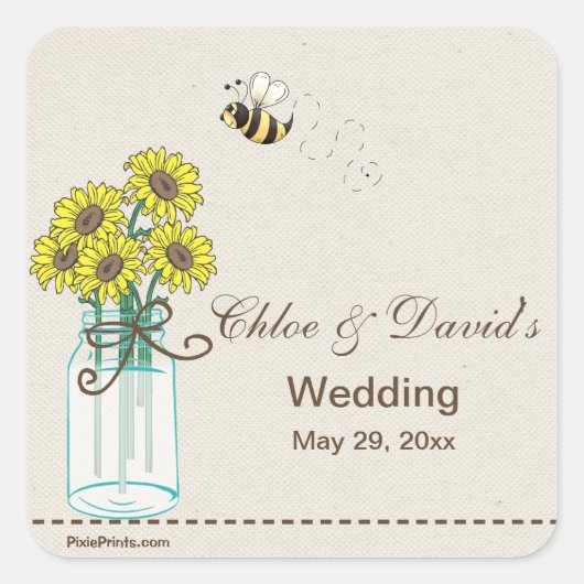 Mason Jar Arrangement Sticker (Vorderseite)