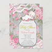 Mason Jar Baby Shower Einladung (Vorne/Hinten)