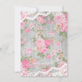 Mason Jar Baby Shower Einladung (Rückseite)