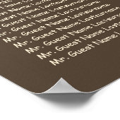 Mason Jar beleuchtet rustikale Hochzeitstabelle Poster (Ecke)