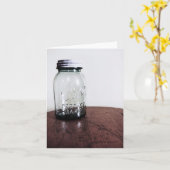 Mason Jar Blank Note Card Karte (Gelbe Blume)