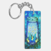 Mason-Jar-Blitzfehler glühender Feuer-Magnet Schlüsselanhänger (Vorderseite links)