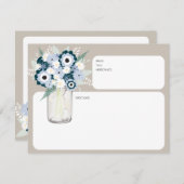 Mason Jar Blume Rezept Card (Vorne/Hinten)