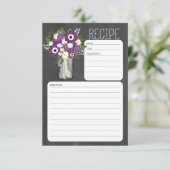 Mason Jar Blume Rezept Card (Stehend Vorderseite)