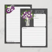 Mason Jar Blume Rezept Card (Vorne/Hinten)