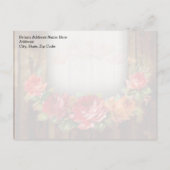 Mason Jar Blume Wreath Brautparty Einladungspostkarte (Rückseite)