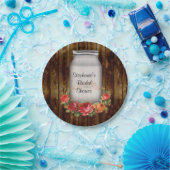 Mason Jar Blume Wreath Brautparty Pappteller (Party)