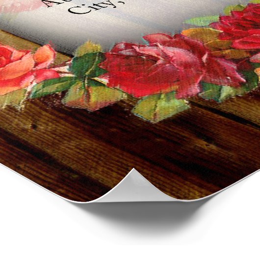 Mason Jar Blume Wreath Brautparty Poster (Ecke)