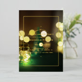 Mason Jar Bokeh Junggeselinnen-Abschied Folieneinladung (Stehend vorne)