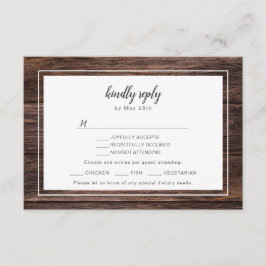 Mason jar burgundy Hochzeit RSVP + Entree choice