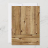 Mason Jar Burlap Sonnenblumen Einladungen für Hoch (Rückseite)