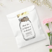 Mason Jar Country Burlap Hearts Vielen Dank für Ih Geschenktütchen (Versiegelt)