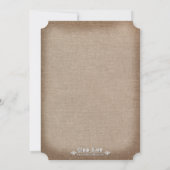 Mason Jar Country Rose Brautparty Einladung (Rückseite)