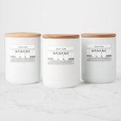 Mason Jar Custom your Item Moden Product Label 3x2 Lebensmitteletikett (Flaschen)