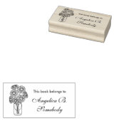 Mason Jar Daisy Flowers Bouquet Bookplate Gummistempel (Stempel)