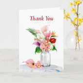 Mason Jar Danke-Karte Karte (Gelbe Blume)