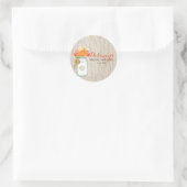 Mason Jar Fall Glitzer Brautparty Aufkleber (Tasche)