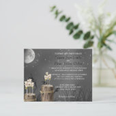 Mason Jar Fireflies Chalkboard, Einladung zur Hoch (Stehend Vorderseite)